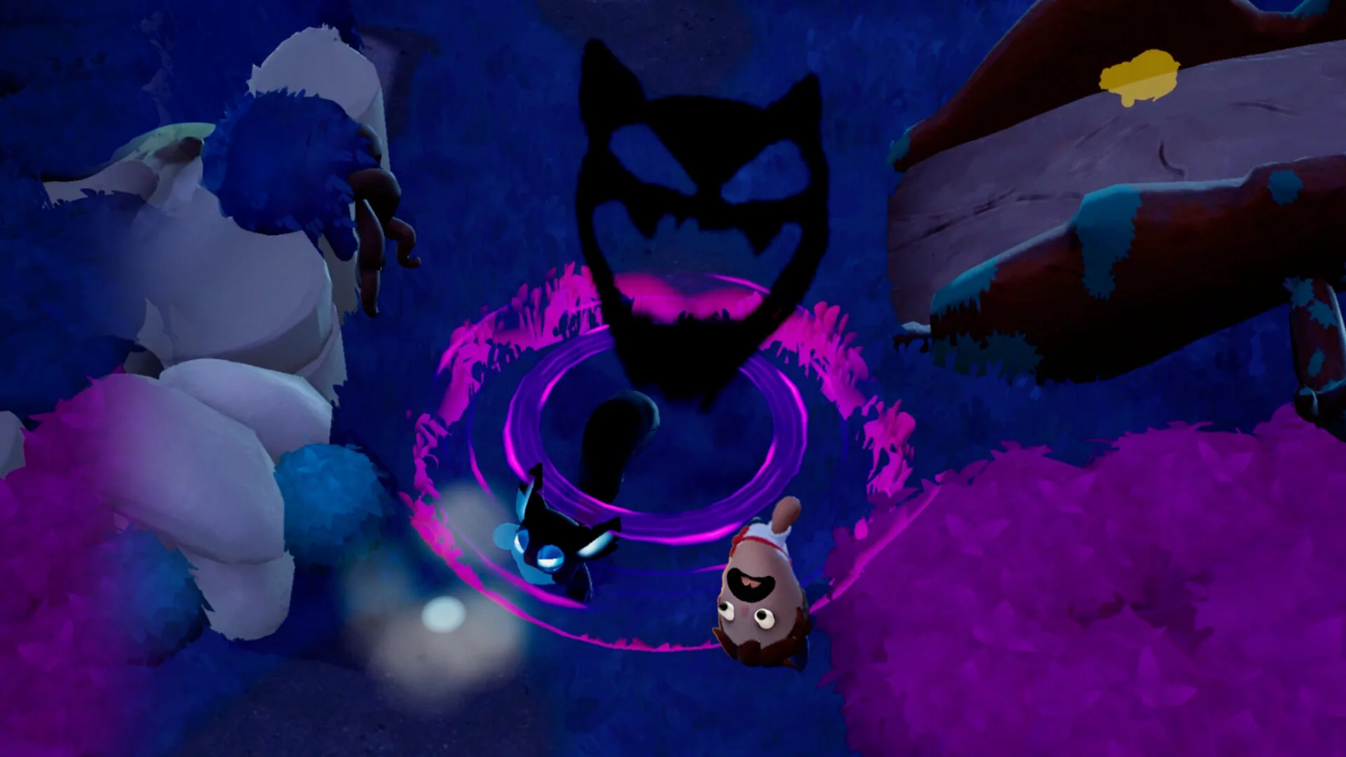 In the dark: give them a fright.